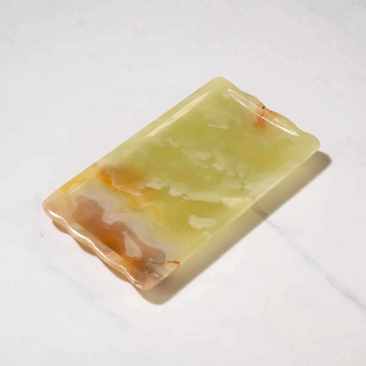 Pakistan Green Onyx Butter Tray 1