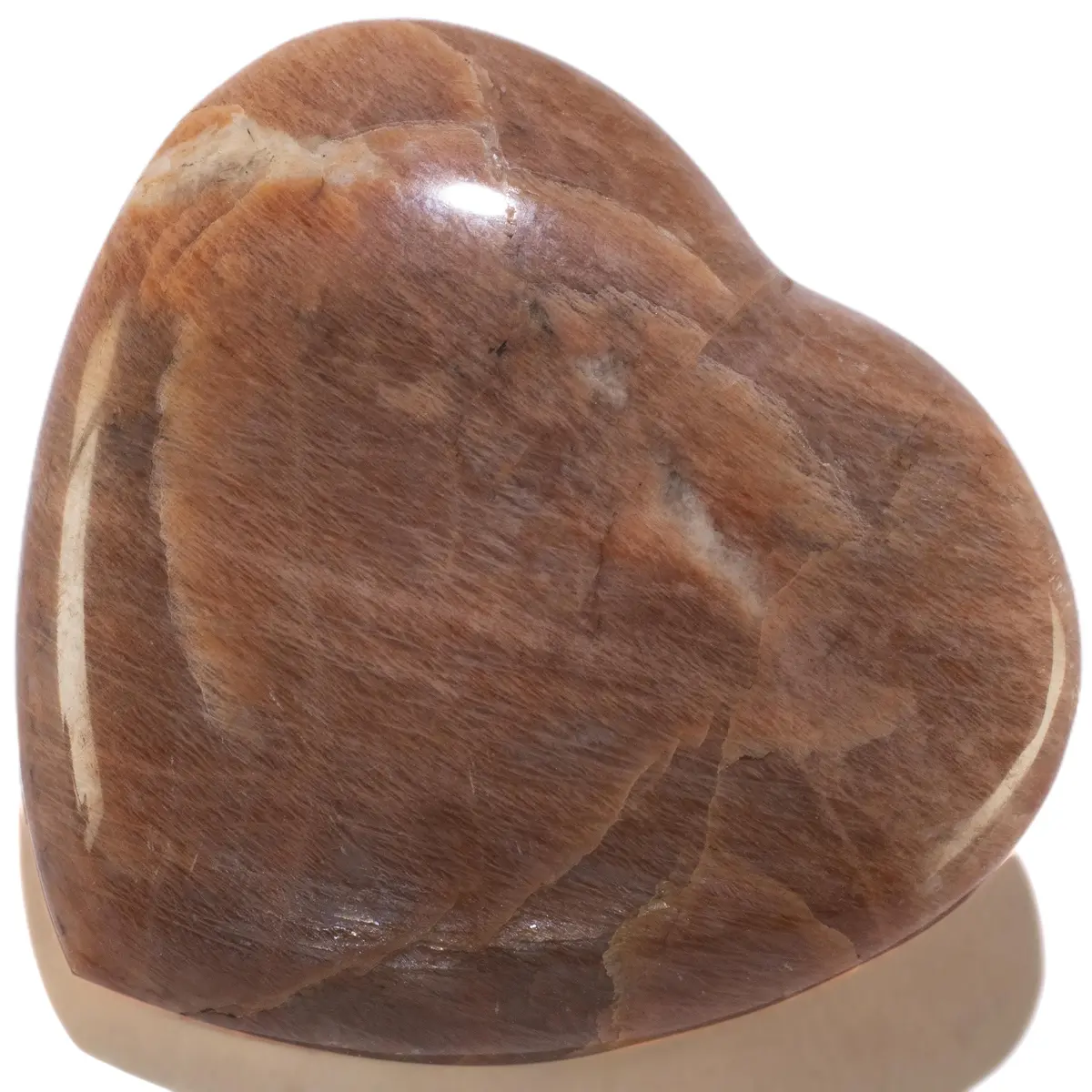 Peach Moonstone Gemstone Heart Carving 480G / 4.5In. 1