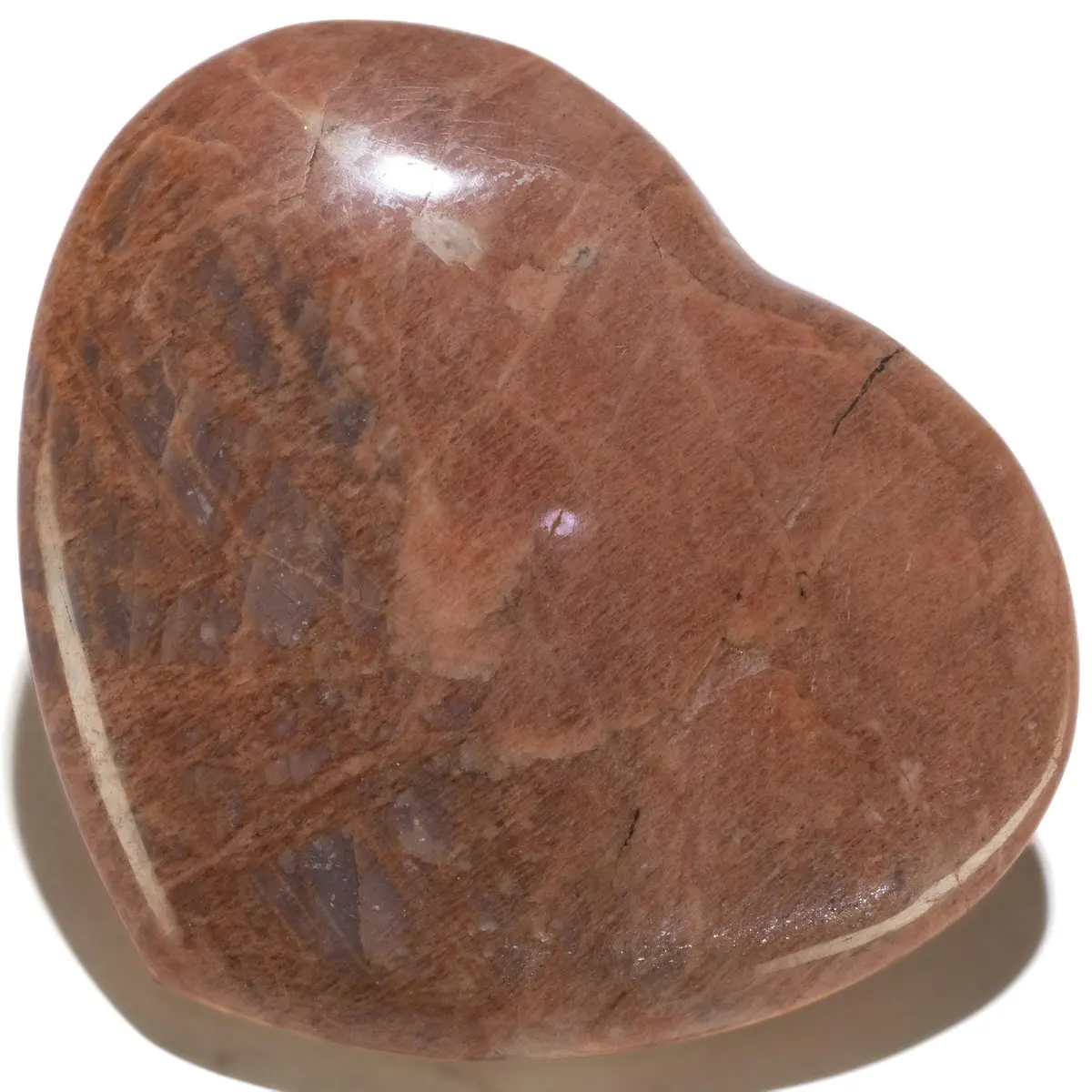 Peach Moonstone Gemstone Heart Carving 800G / 5In. 1