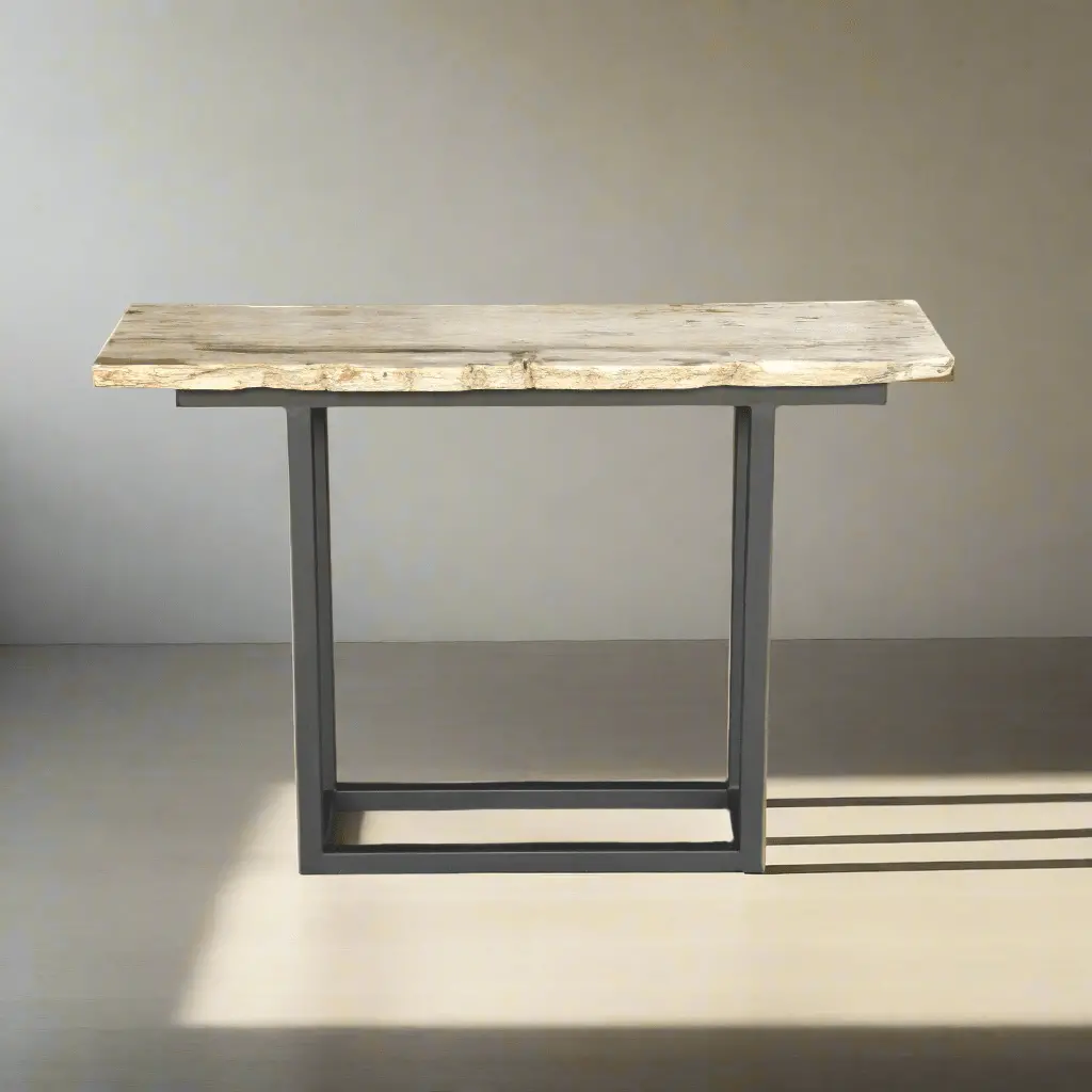 Petrified Wood Console Table 59" / 143 Lbs 1