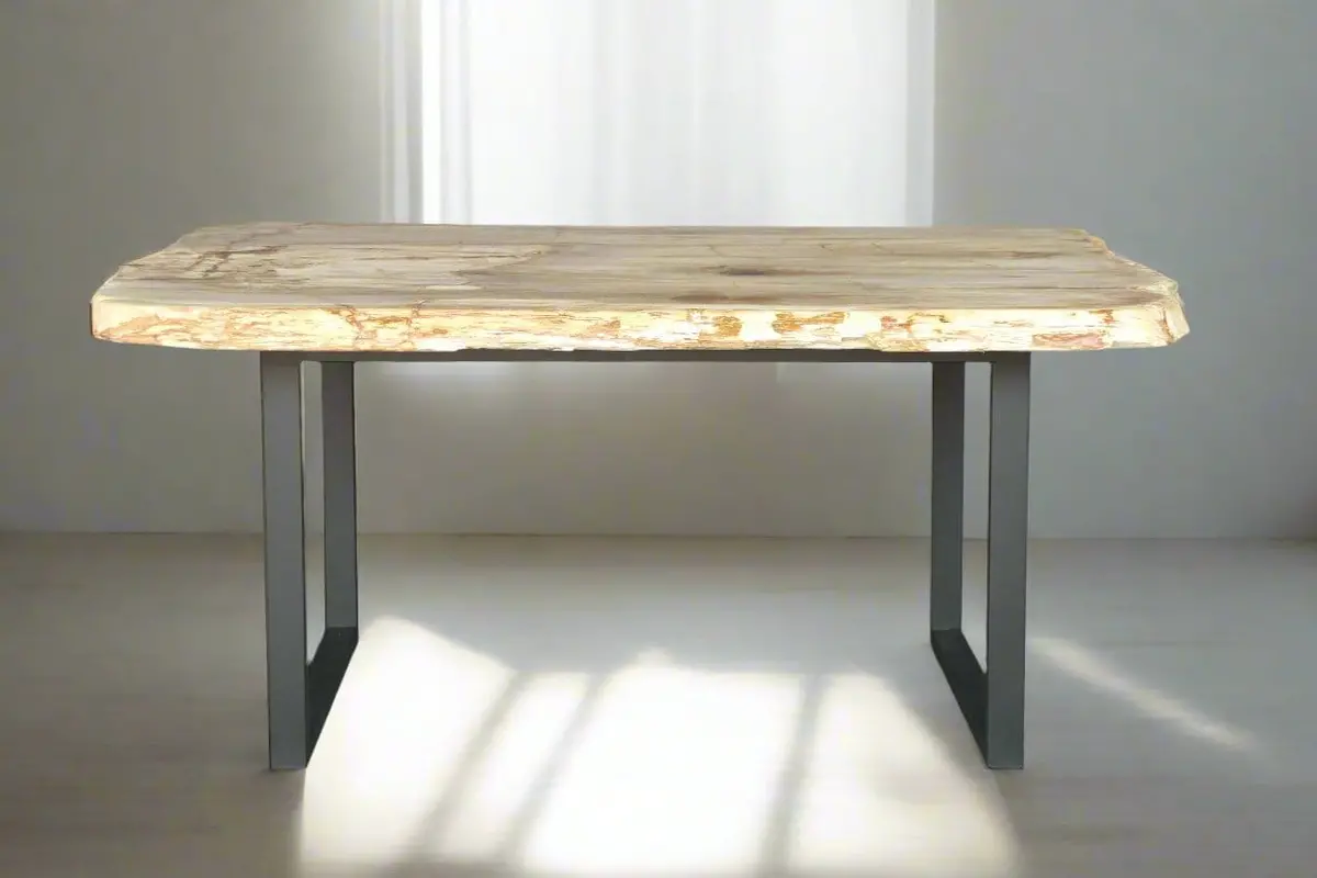 Petrified Wood Console Table 70" / 759 Lbs 1