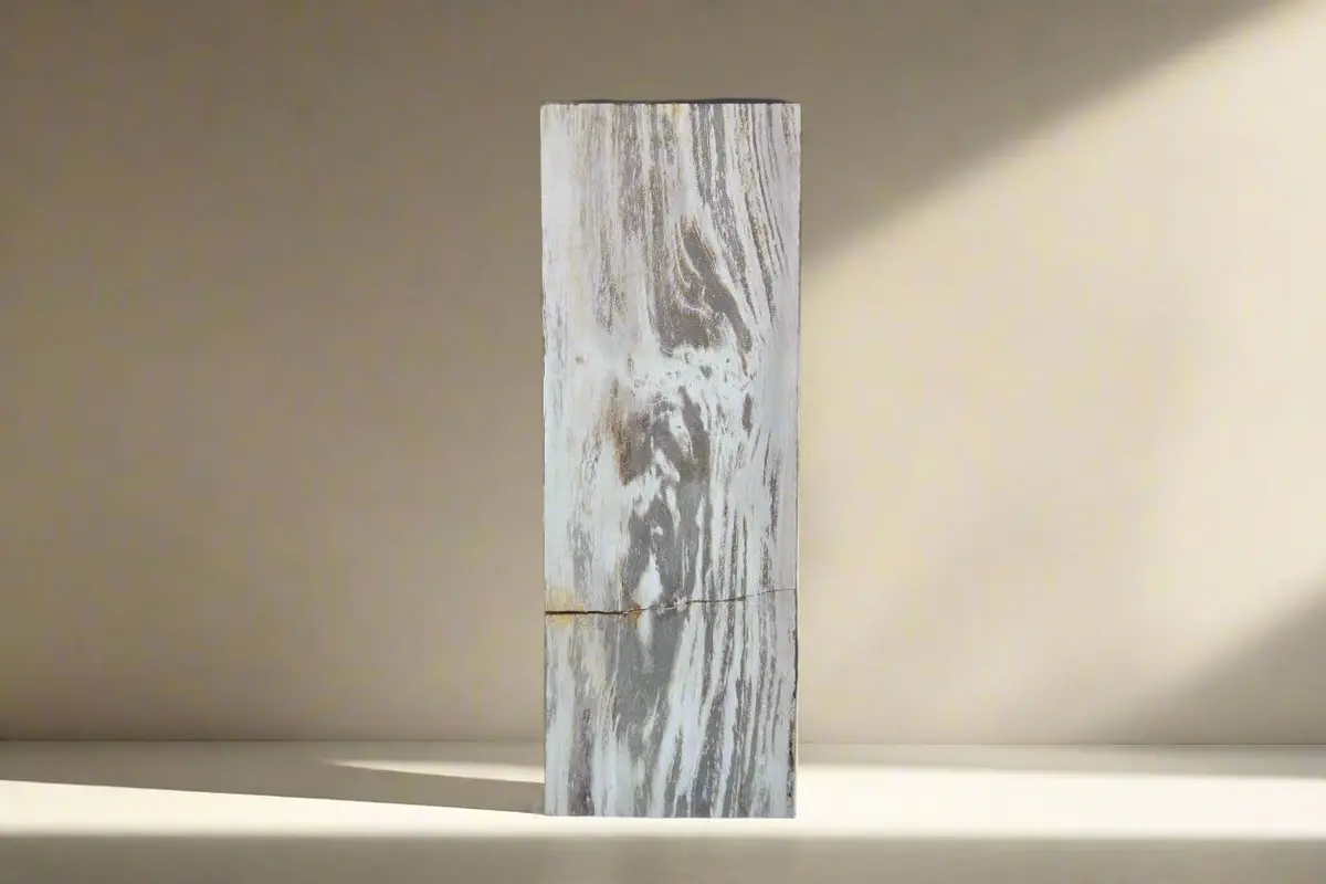 Petrified Wood Hollow Square Padestal 39" / 185Lbs 1