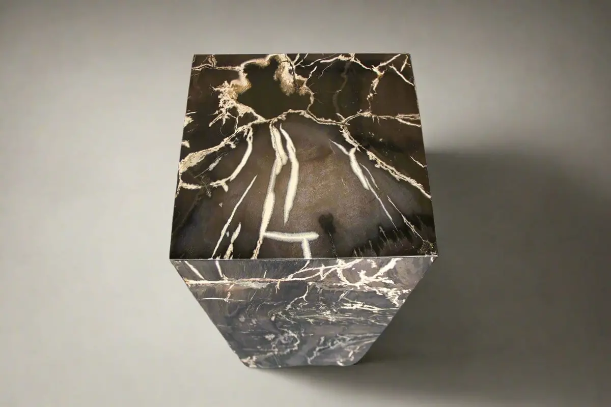 Petrified Wood Hollow Square Pedestal 39" / 183Lbs 2