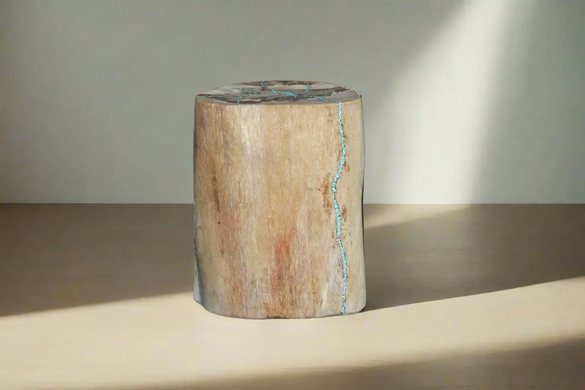 Petrified Wood Round Stump 13" / 191 Lbs 1