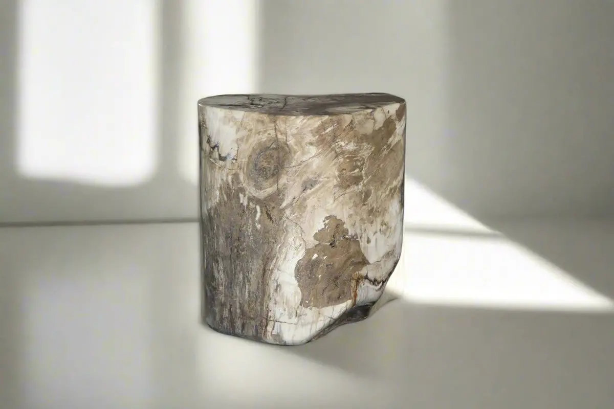 Petrified Wood Round Stump 14" / 220 Lbs 1