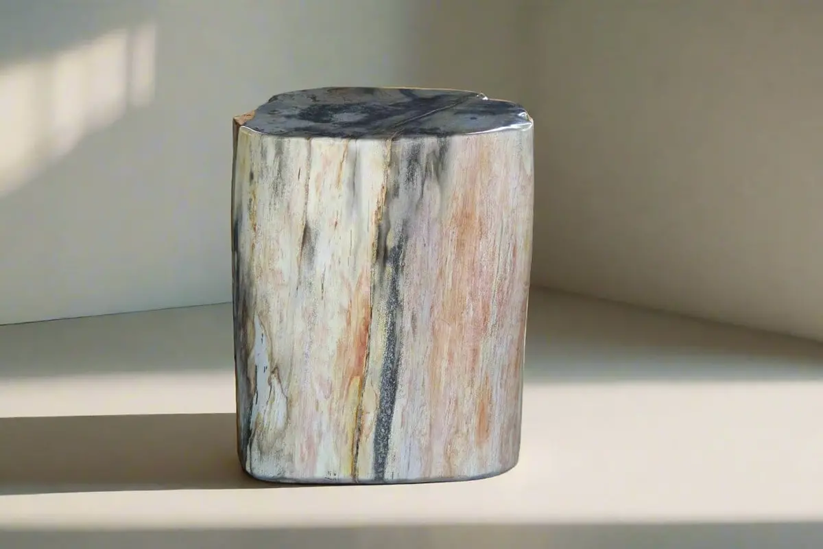 Petrified Wood Round Stump 15" / 275 Lbs 1