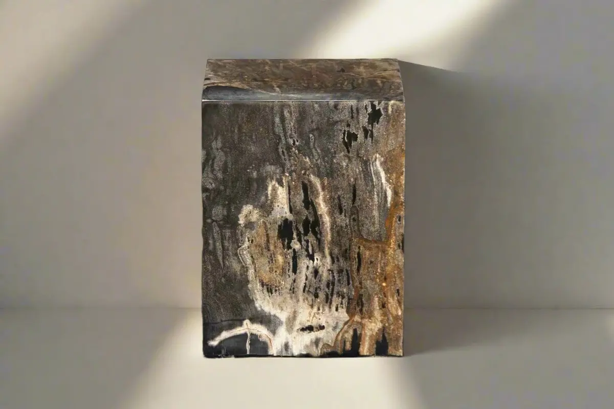 Petrified Wood Square Stump 12" / 189 Lbs 1