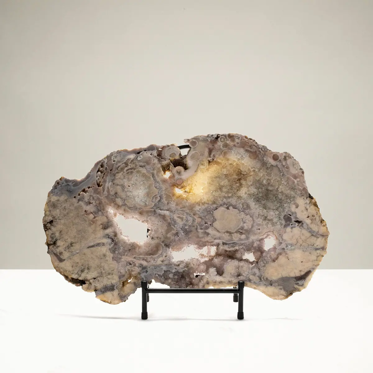 Natural Brazilian Pink Amethyst Slab - 23 In / 15 Lbs 1