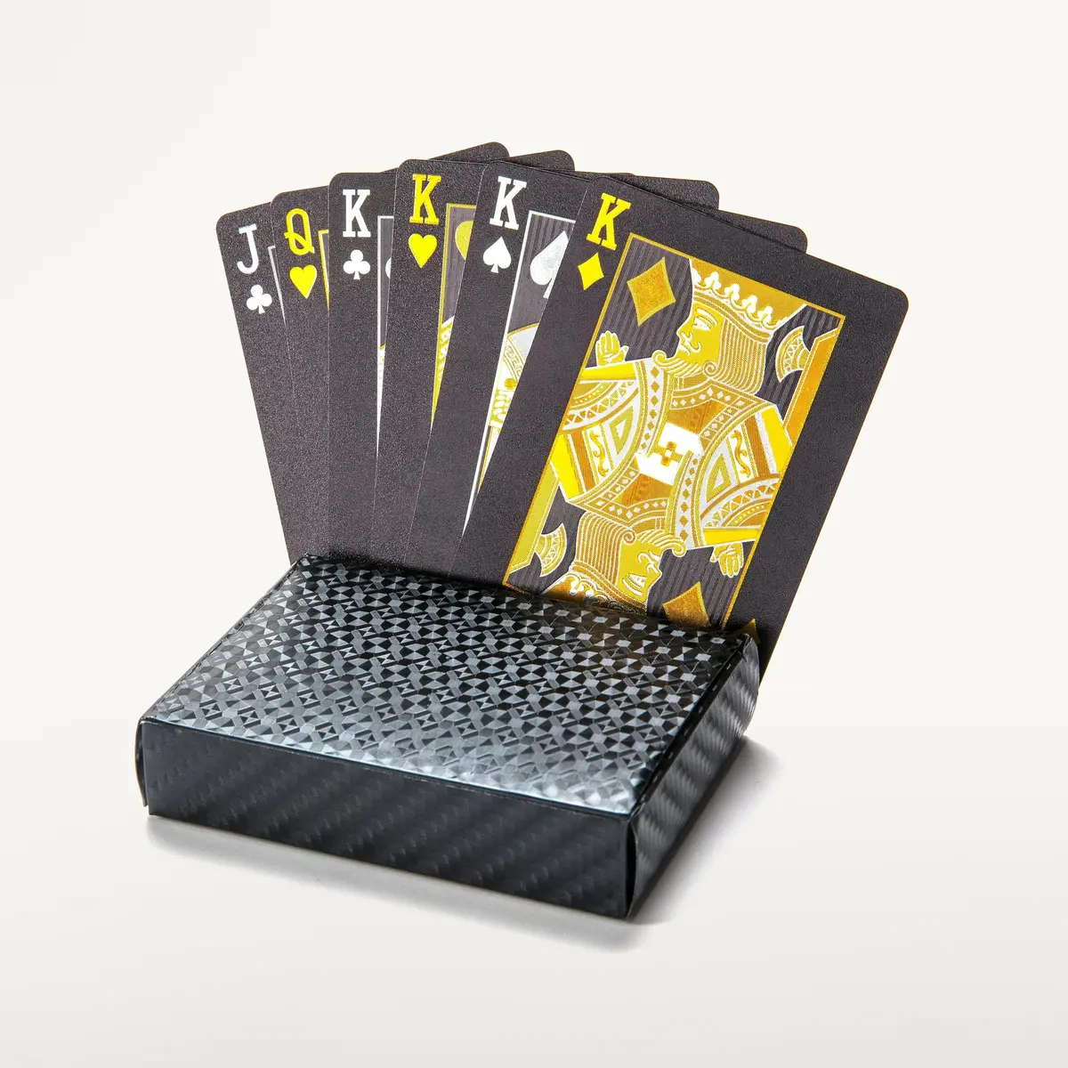 Fba Black Poker Playing Cards With Gold Foil 1