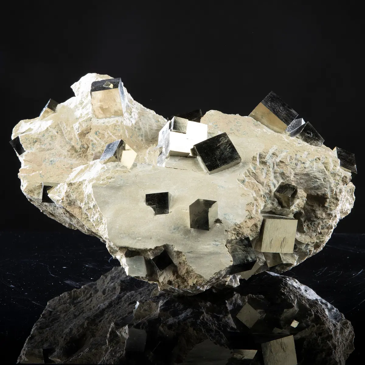 Natural Pyrite Cluster Masterpiece From Spain - 16" 1