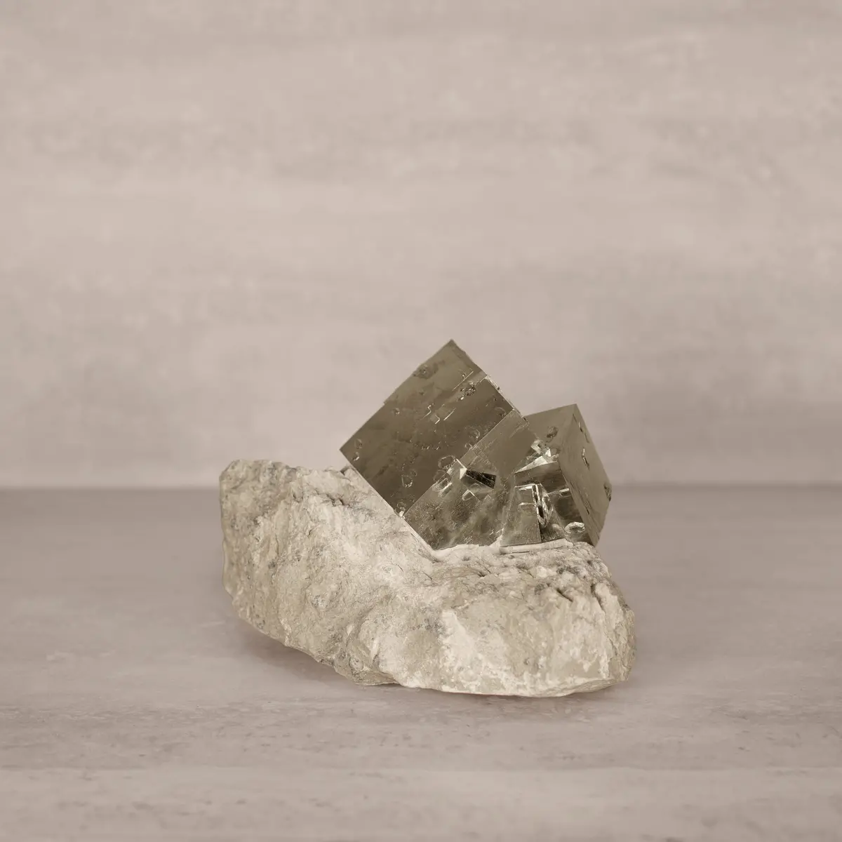 Natural Pyrite Cube Cluster In Matrix From Spain - 6.5" / 1,685 Grams 1