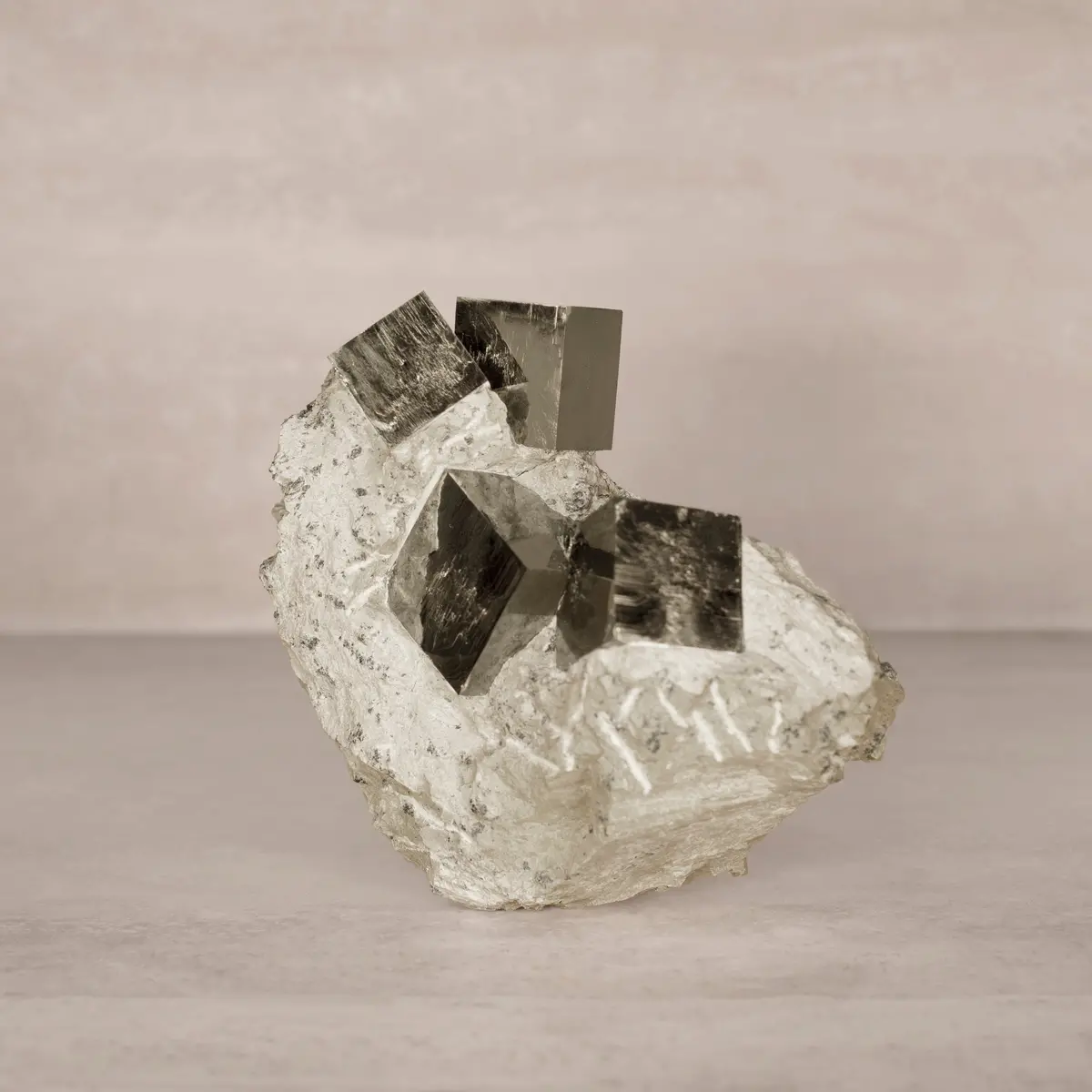 Natural Pyrite Cube Cluster In Matrix From Spain - 6.5" / 5 Lbs 1