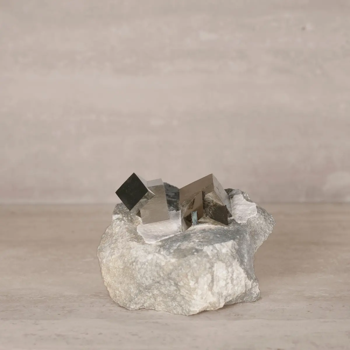 Natural Pyrite Cube Clusters In Matrix From Spain - 5.5" / 1,190 Grams 1