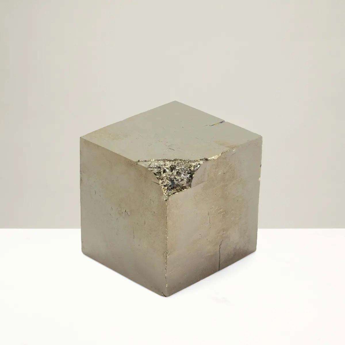 Natural Pyrite Cube From Spain - 1.3" / 180G 1