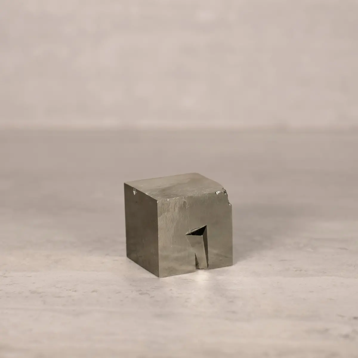 Natural Pyrite Cube From Spain - 1.5" / 230 Grams 1