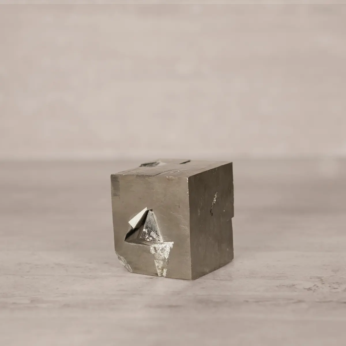 Natural Pyrite Cube From Spain - 2" / 590 Grams 1