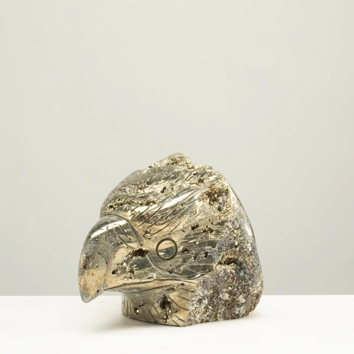 Peruvian Pyrite Eagle Carving 4" / 6.3Lbs 1