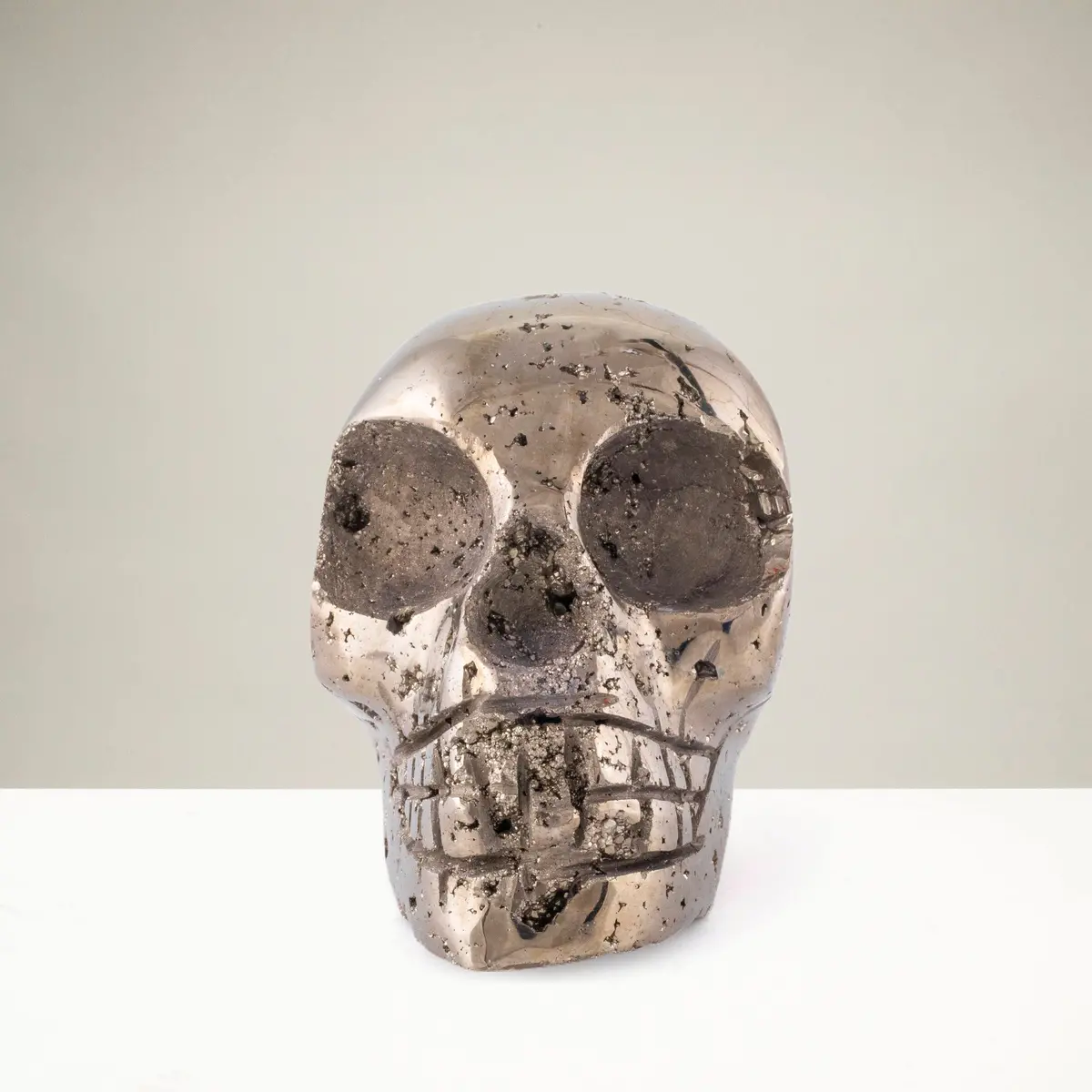 Pyrite Skull Carving 2.5" / 275 Grams 1