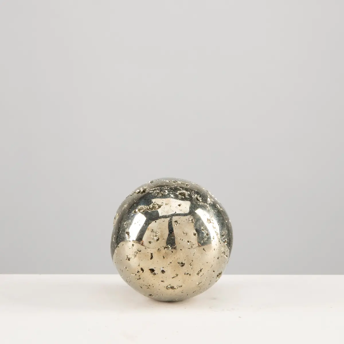 Pyrite Sphere Carving - 2.5" 1