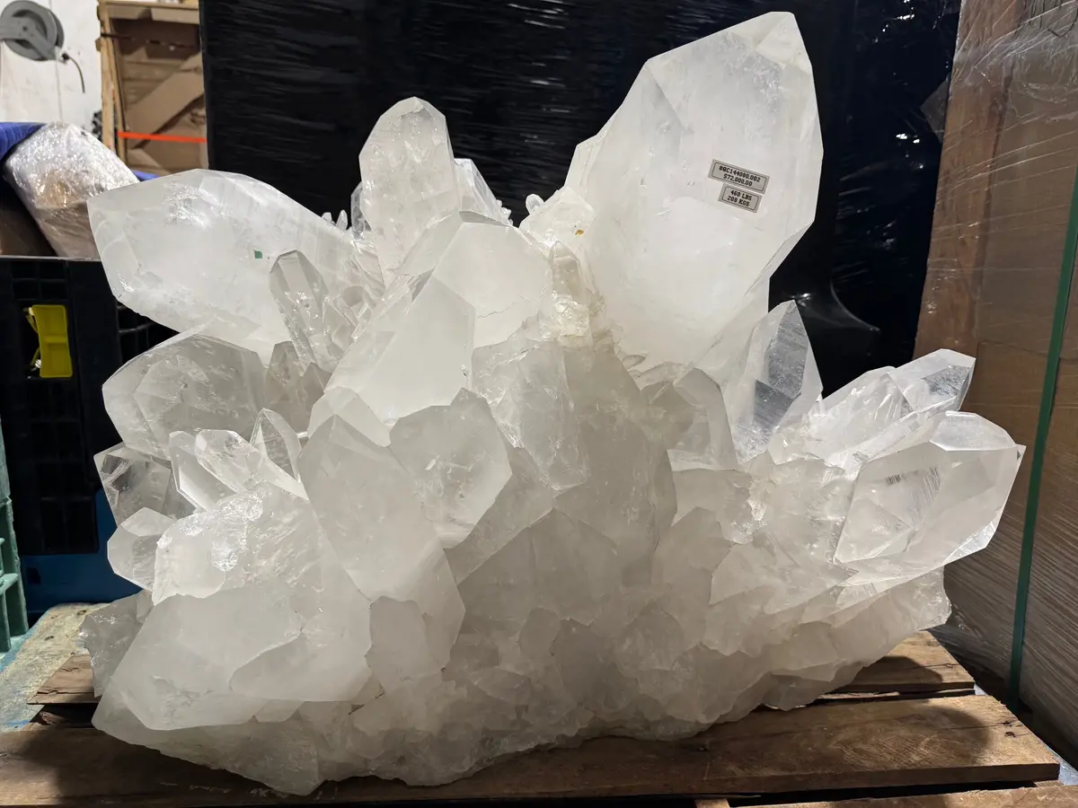 Natural Clear Quartz Cluster 28" / 460Lbs 1