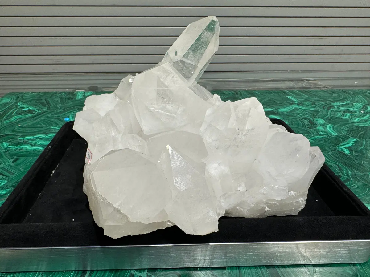 Natural Clear Quartz Cluster 8.5" (Aa800.003 -- 216Mm W X 146Mm H (203Mm L) 1