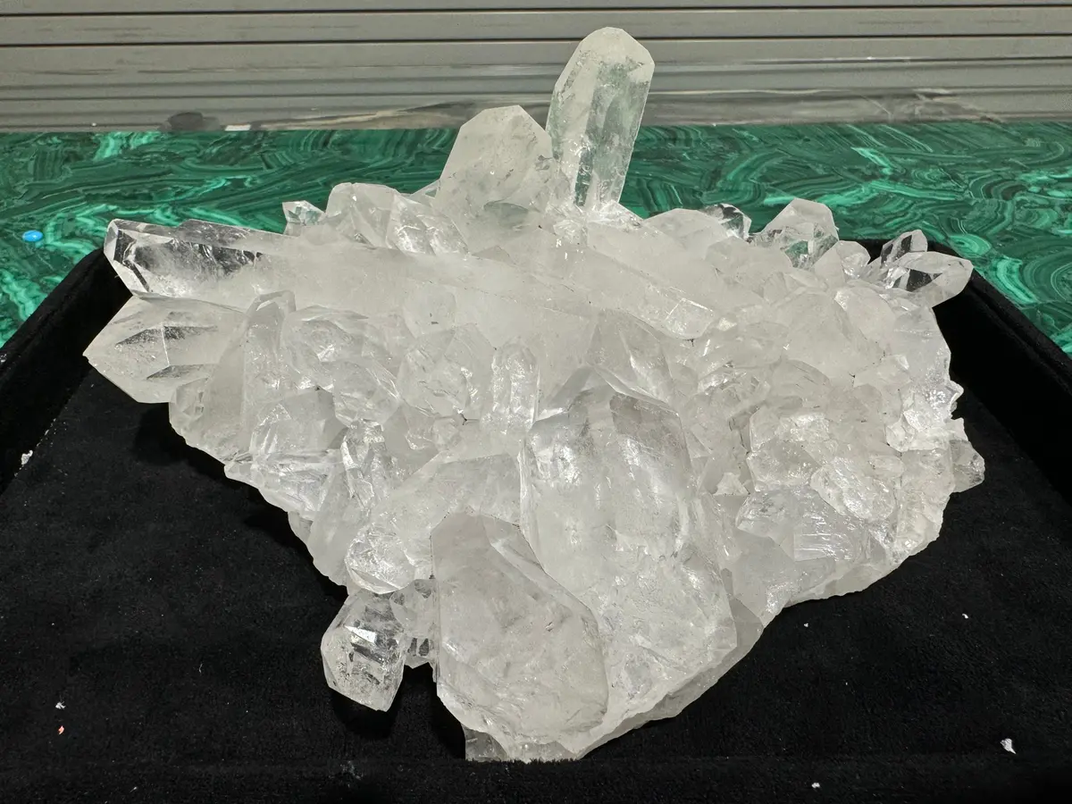 Natural Clear Quartz Cluster 9.5" (Aa800.003 -- 241Mm W X 90Mm H (178Mm L) 1