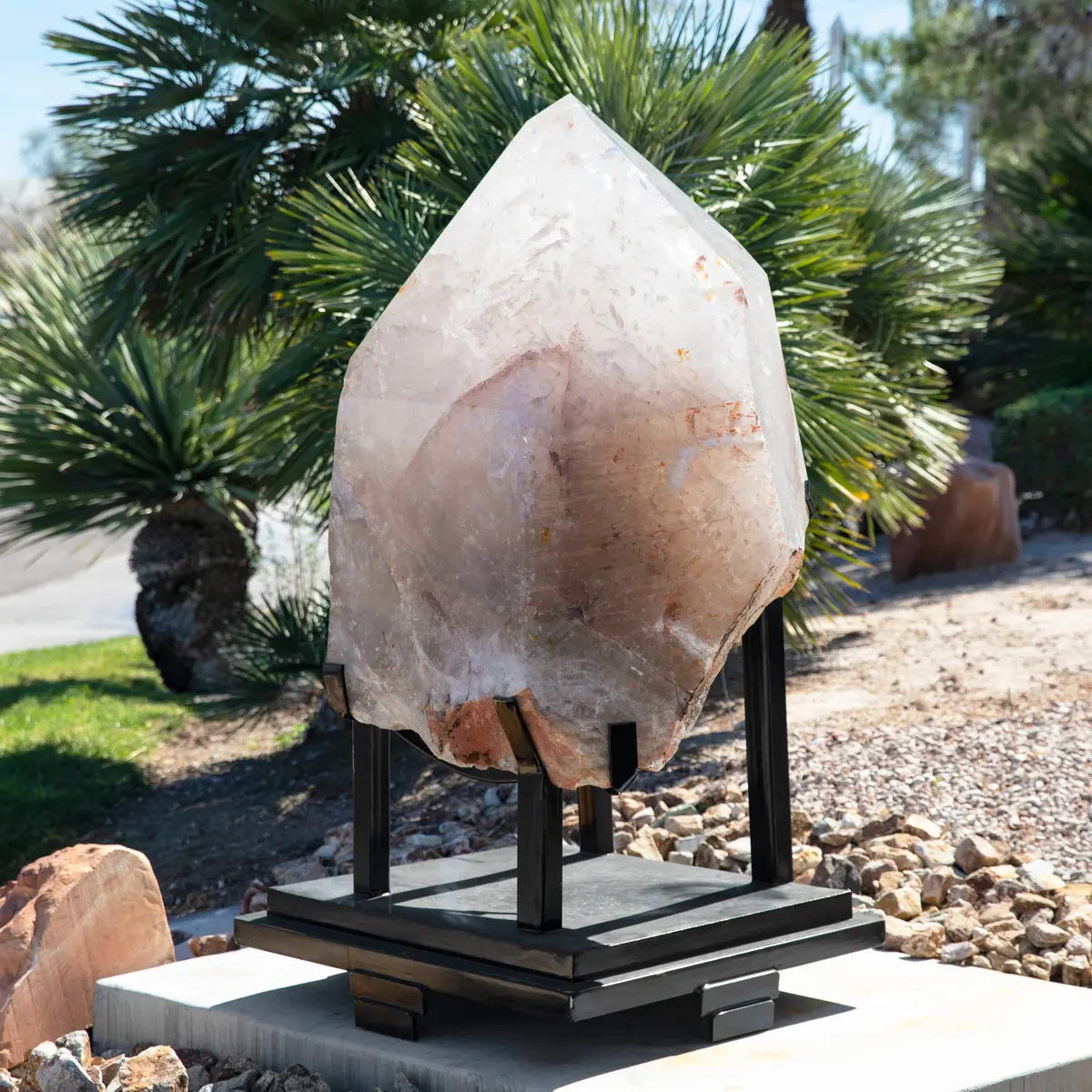 Natural Clear Quartz Obelisk 67" / 1,985 Lbs 1