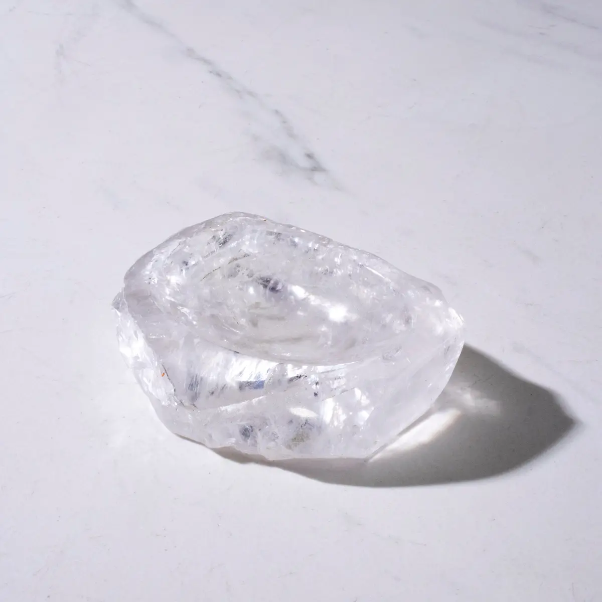 Natural Crystal Quartz Bowl (Rough / Unpolished Edges) - 200 Grams 1