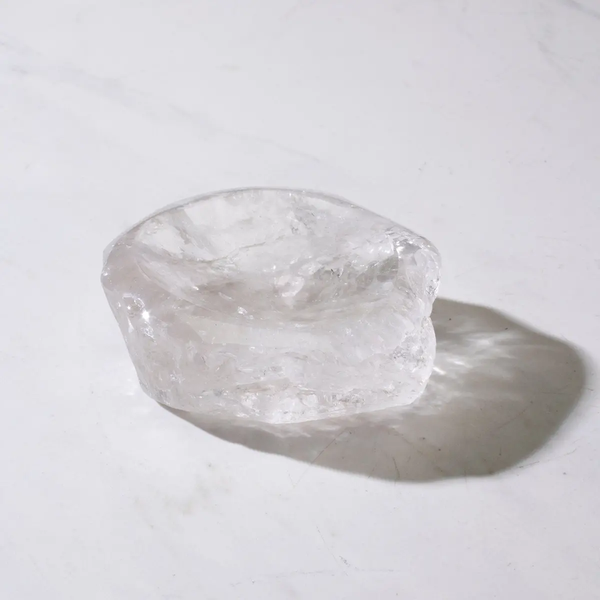 Natural Crystal Quartz Bowl (Rough / Unpolished Edges) - 300 Grams 1