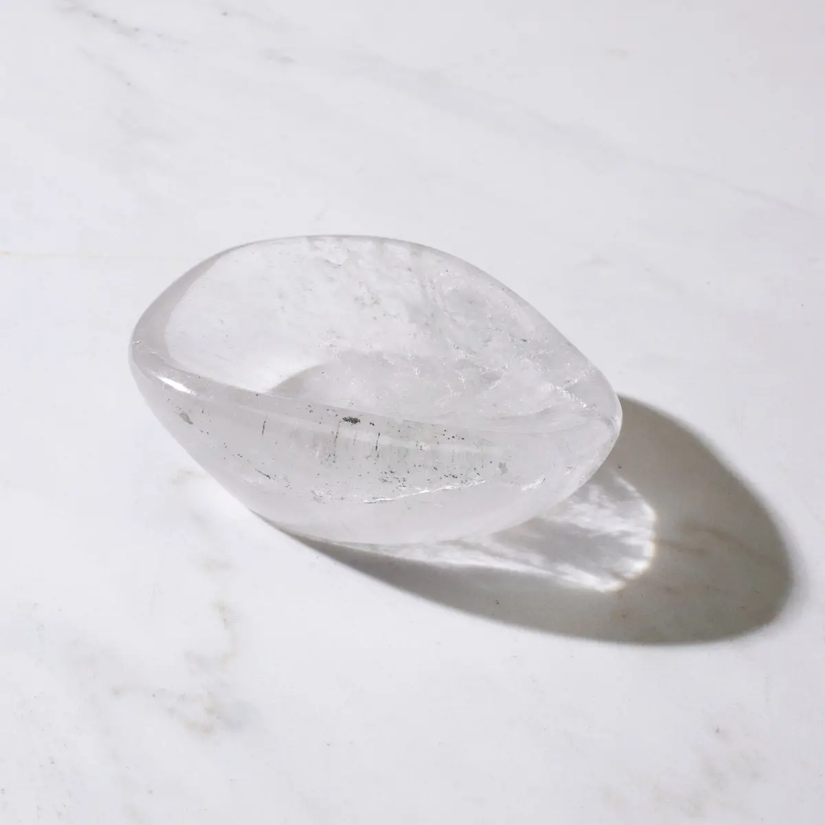 Natural Crystal Quartz Bowl (Smooth / Polished Edges) - 200 Grams 1