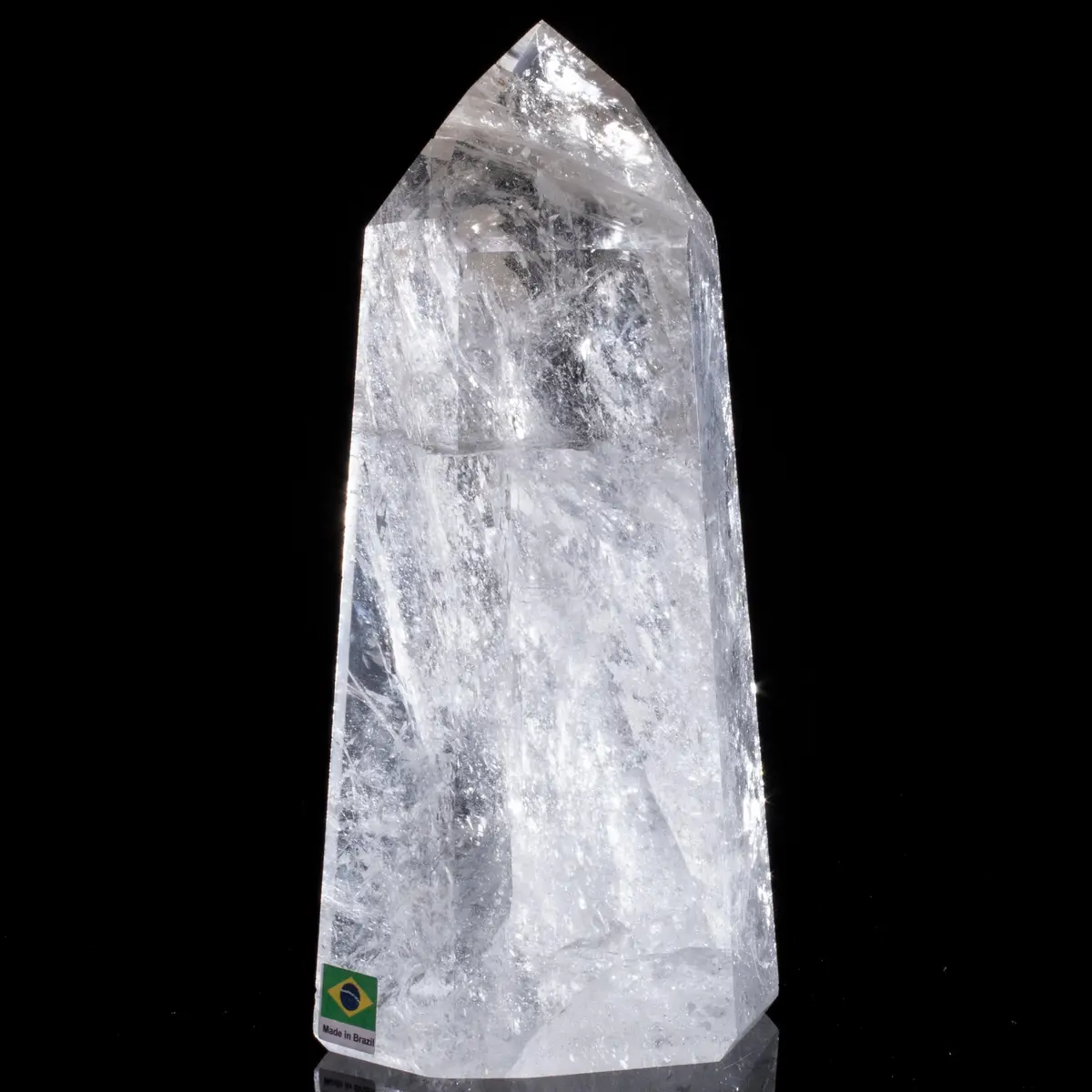 Natural Quartz Obelisk From Brazil - 8" / 1,525 Grams 1