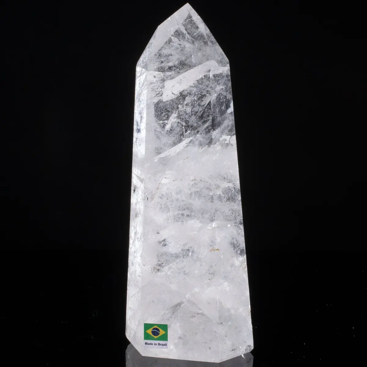 Natural Quartz Obelisk From Brazil - 8.5" / 1,277 Grams 1
