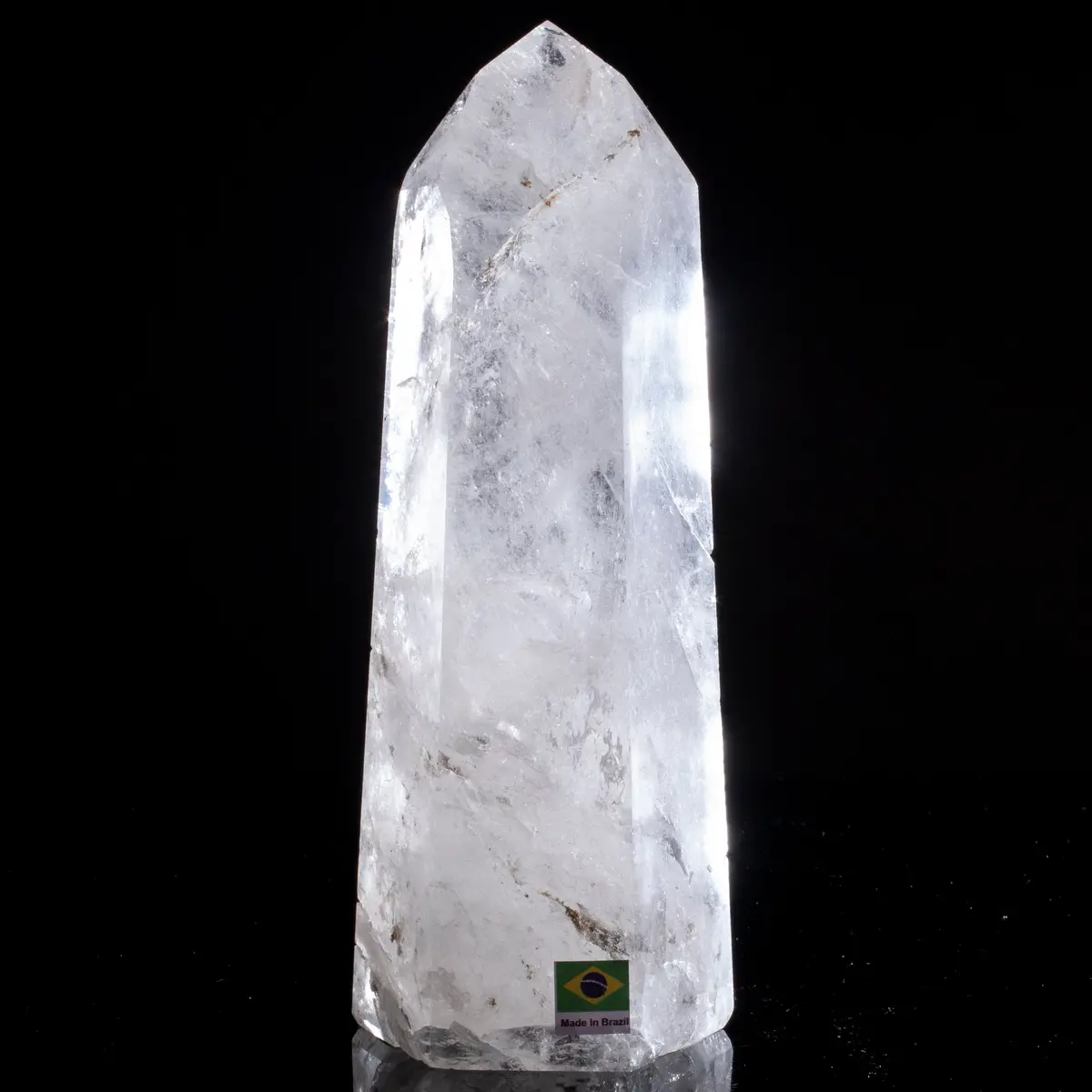 Natural Quartz Obelisk From Brazil - 8.5" / 1,477 Grams 1