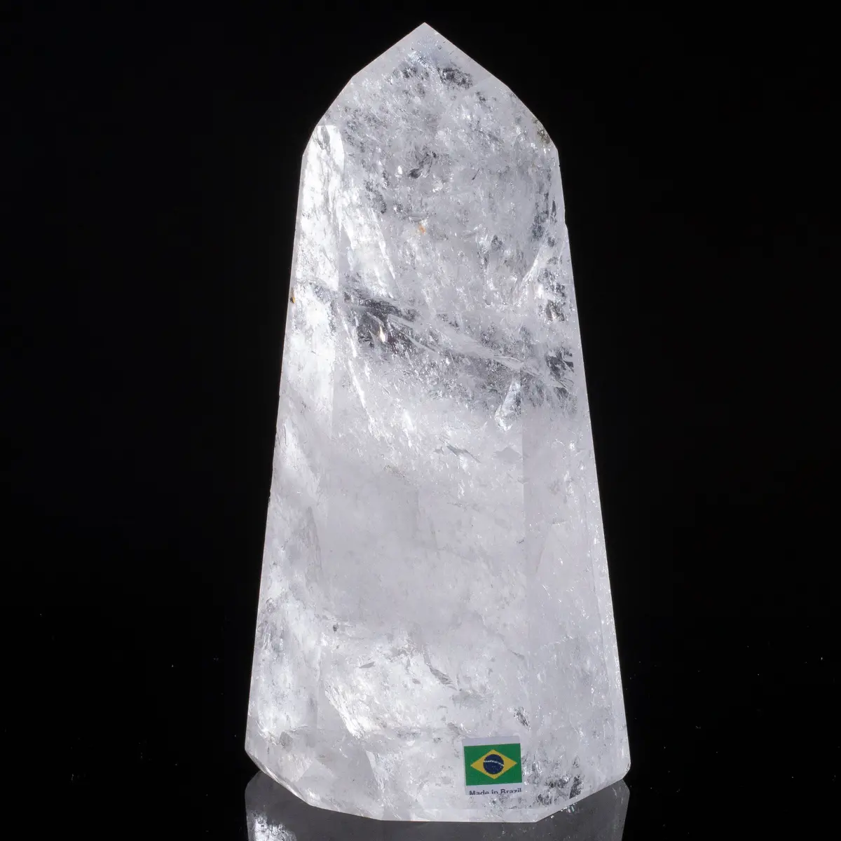 Natural Quartz Obelisk From Brazil - 8.5" / 1,974 Grams 1