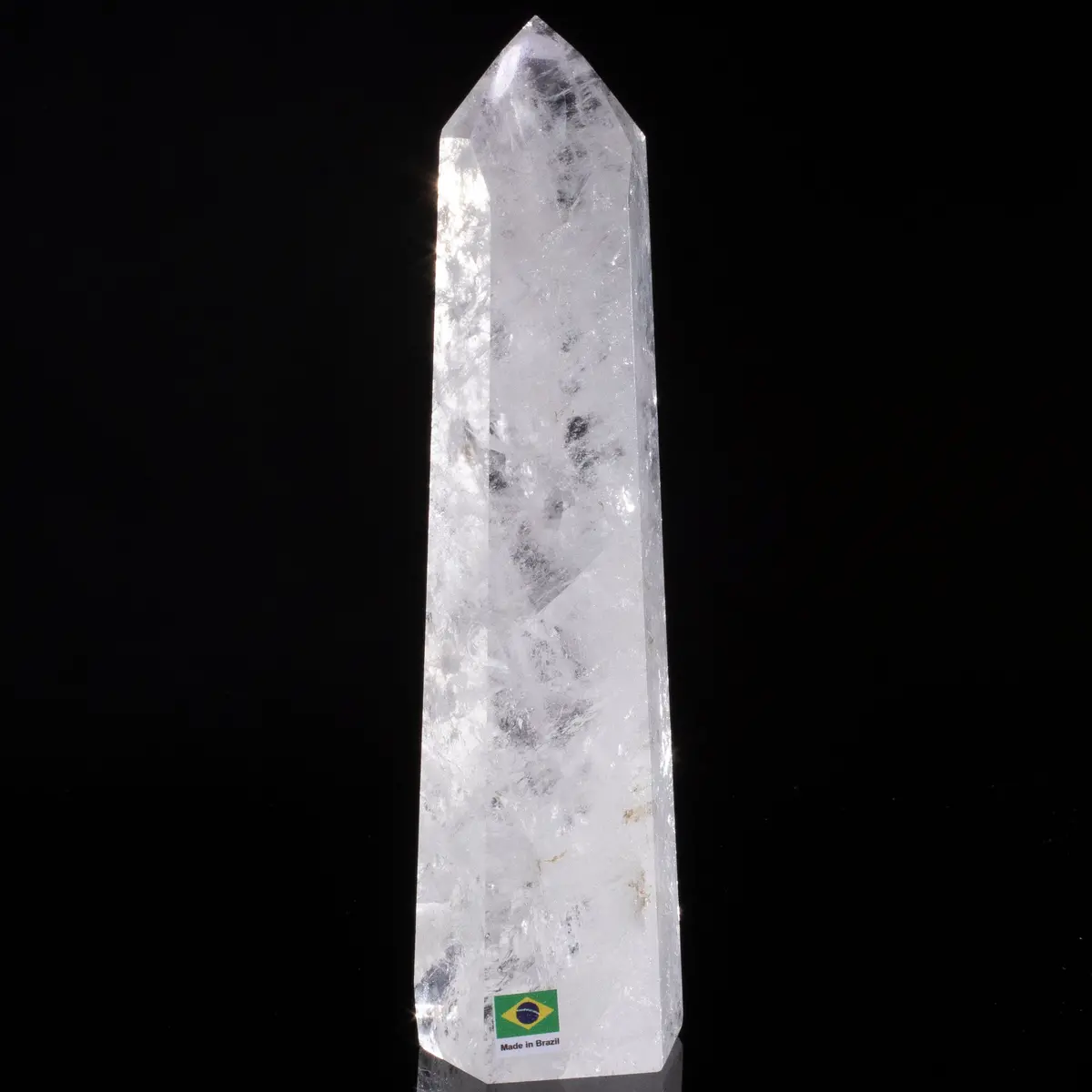 Natural Quartz Obelisk From Brazil - 9.5" / 1,313 Grams 1