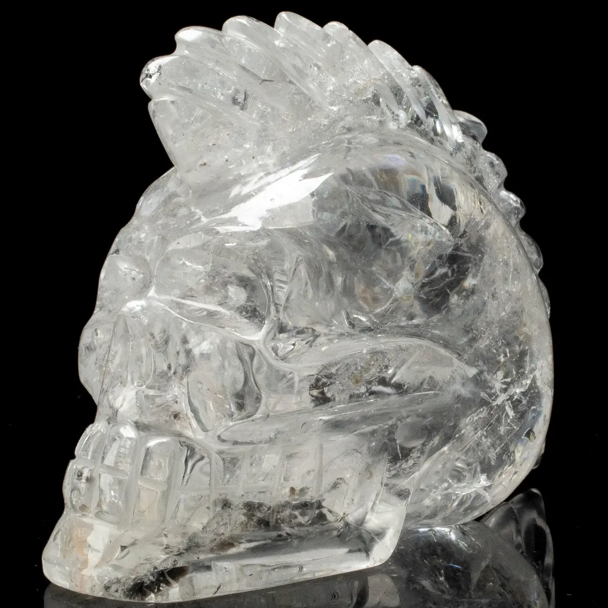 Quartz Skull Carving From Brazil - 3.5" / 640 Grams 1