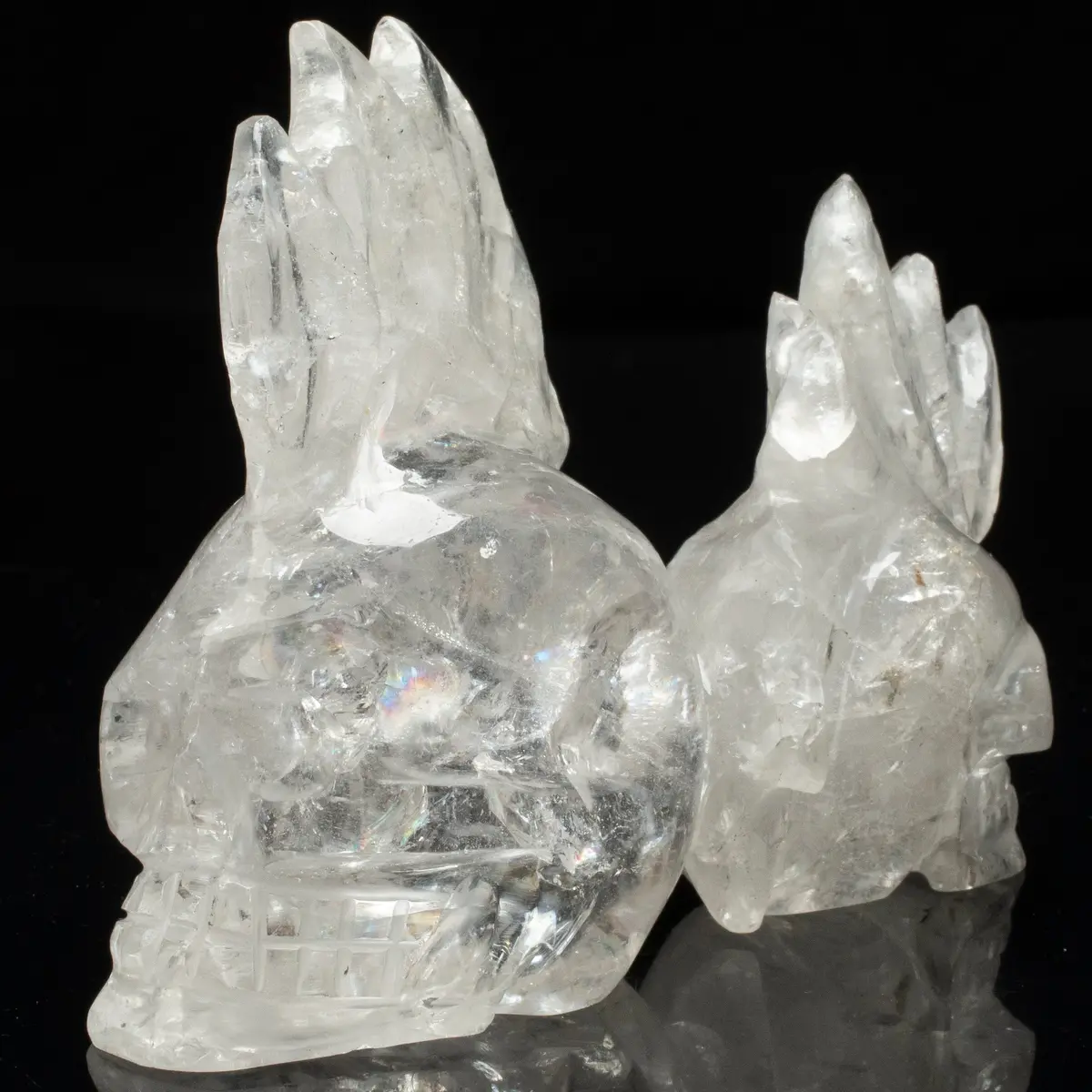Quartz Skull Carving From Brazil - 4.5" / 1,040 Grams 1