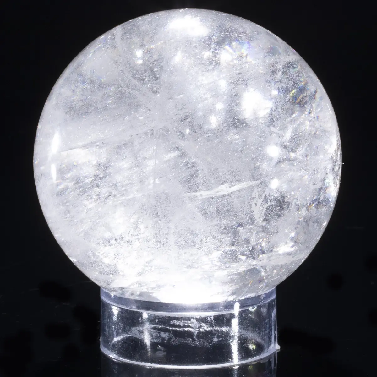 Quartz Sphere Carving 2.5" / 250 Grams 1