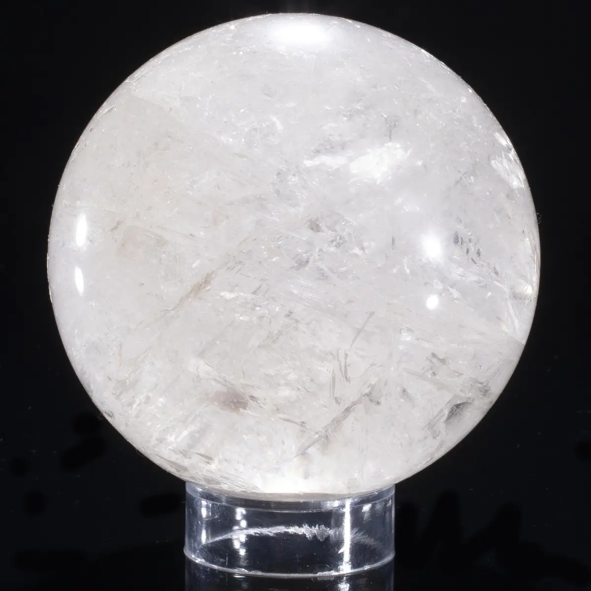 Quartz Sphere Carving 3.25" / 600 Grams 1
