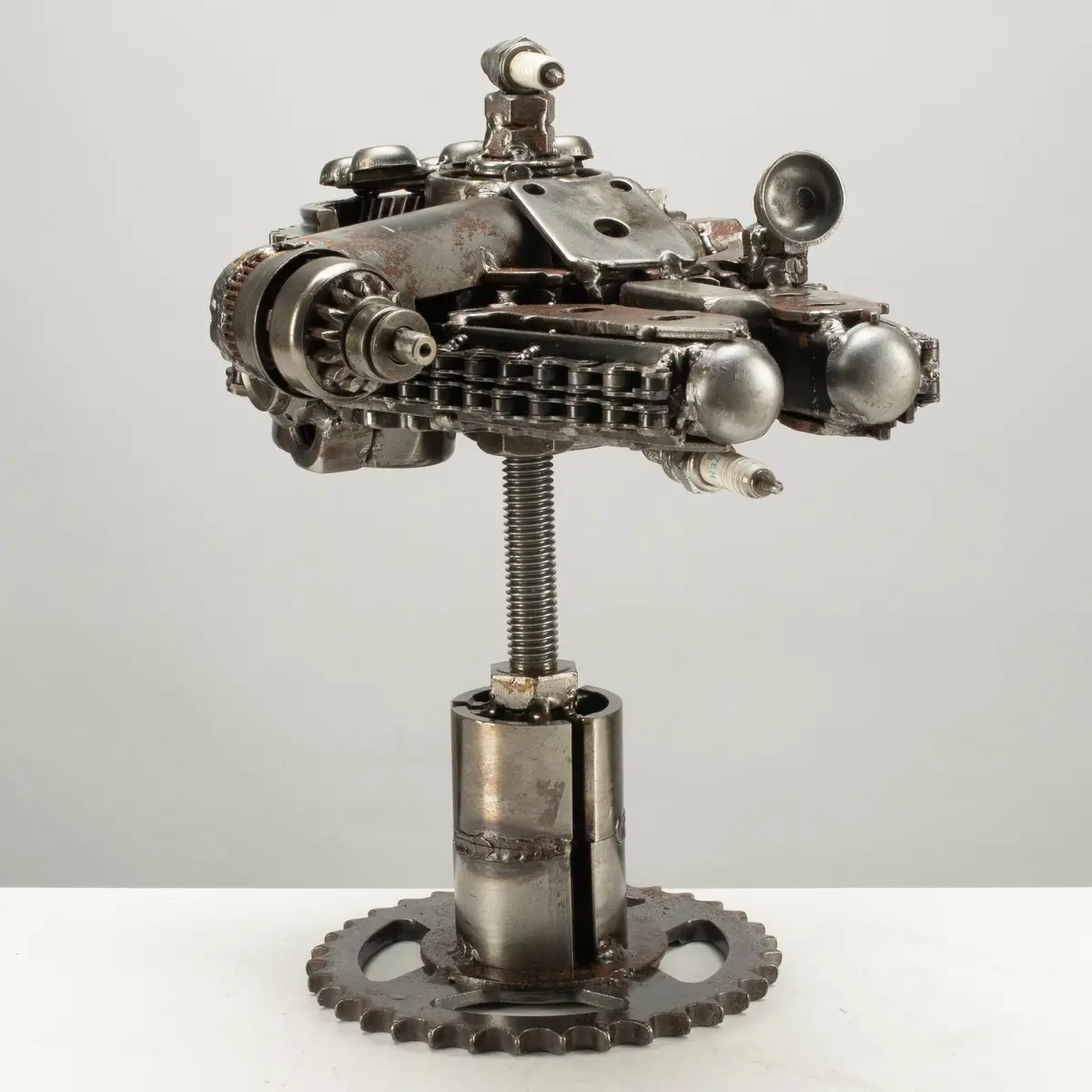 10" Millennium Falcon Inspired Recycled Metal Art 1