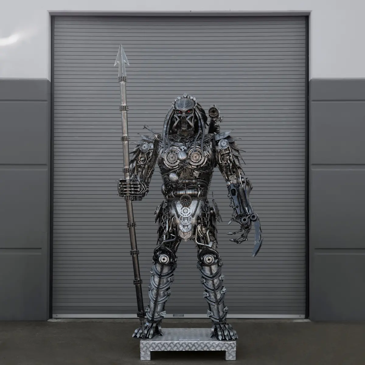 102" Predator Inspired Recycled Metal Art Sculpture 1