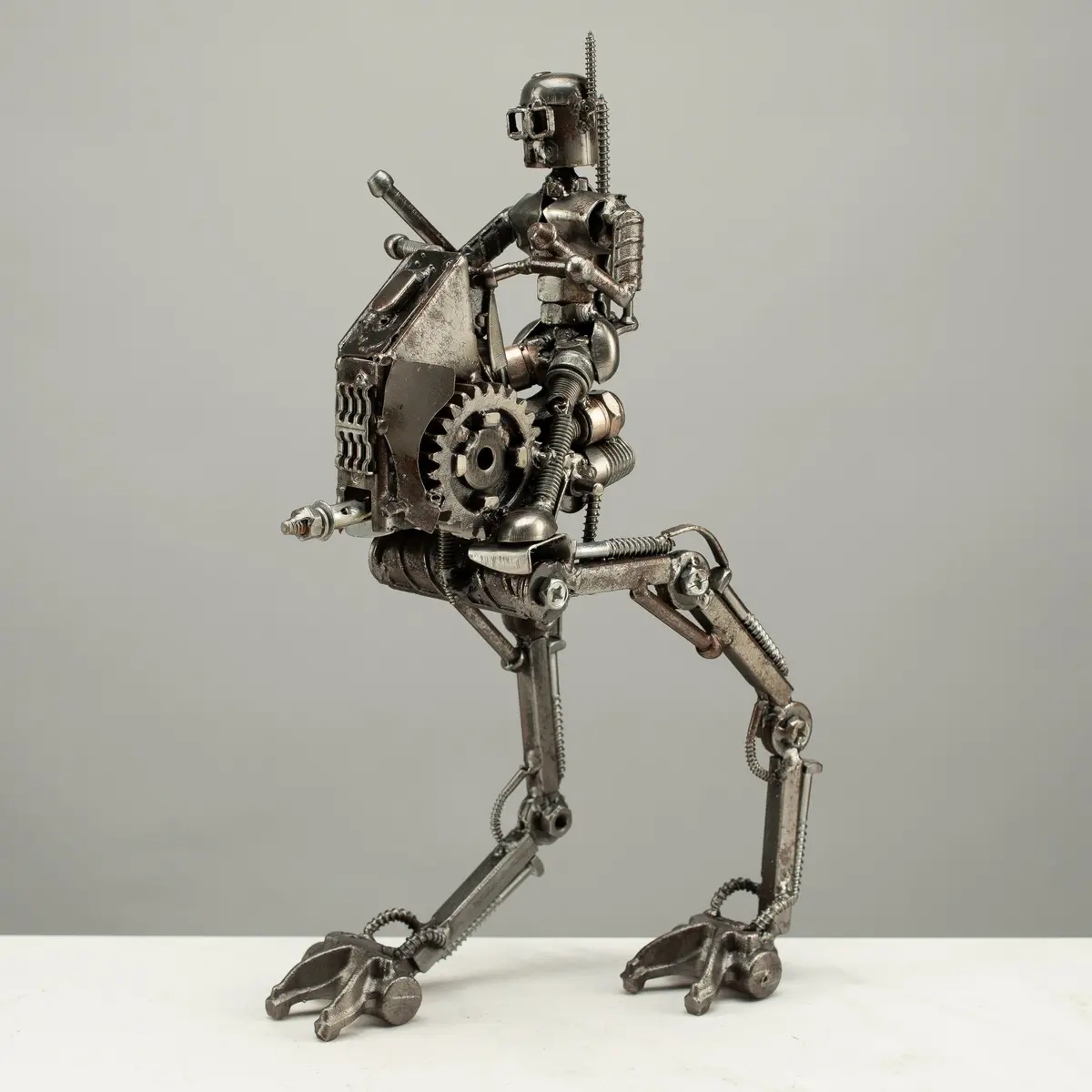 14" At-Rt Clone Trooper Inspired Recycled Metal Art 1