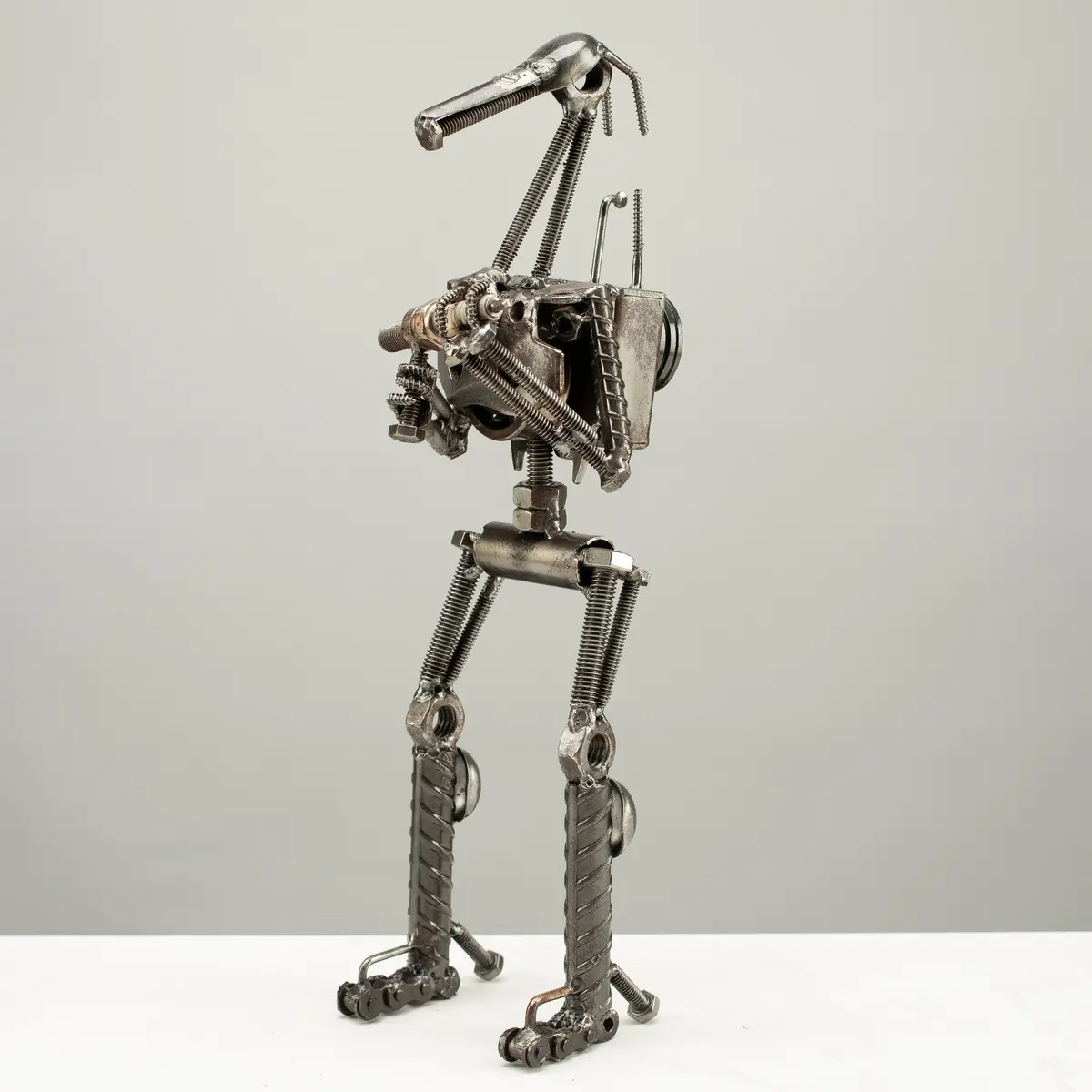 14" Battle Droid Inspired Recycled Metal Art 1
