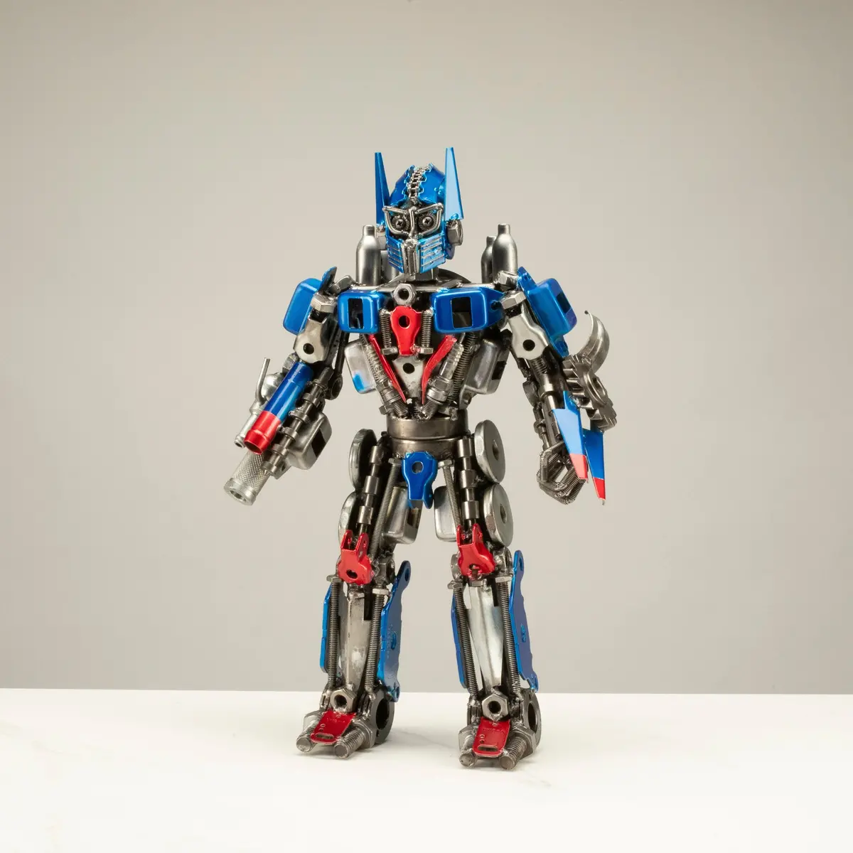 16" Optimus Prime Inspired Recycled Metal Art Sculpture 1