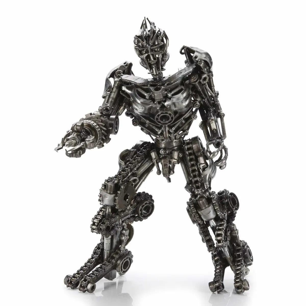 22” Megatron Inspired Recycled Metal Sculpture 1