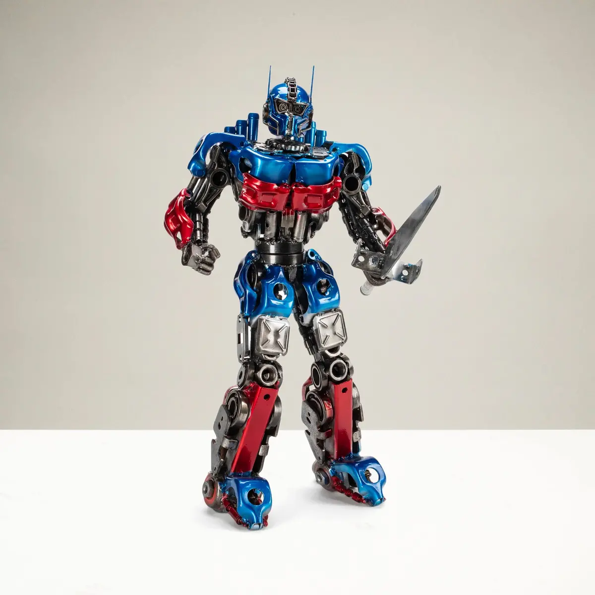 22" Optimus Prime Inspired Recycled Metal Art Sculpture 1