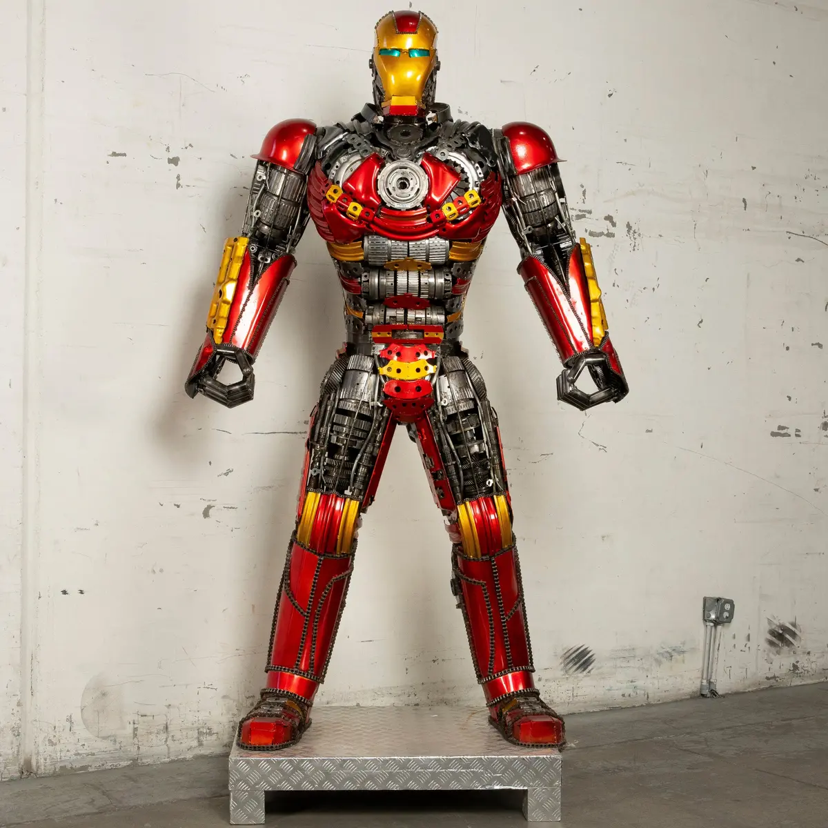 91" Iron Man Inspired Recycled Metal Art Sculpture 1