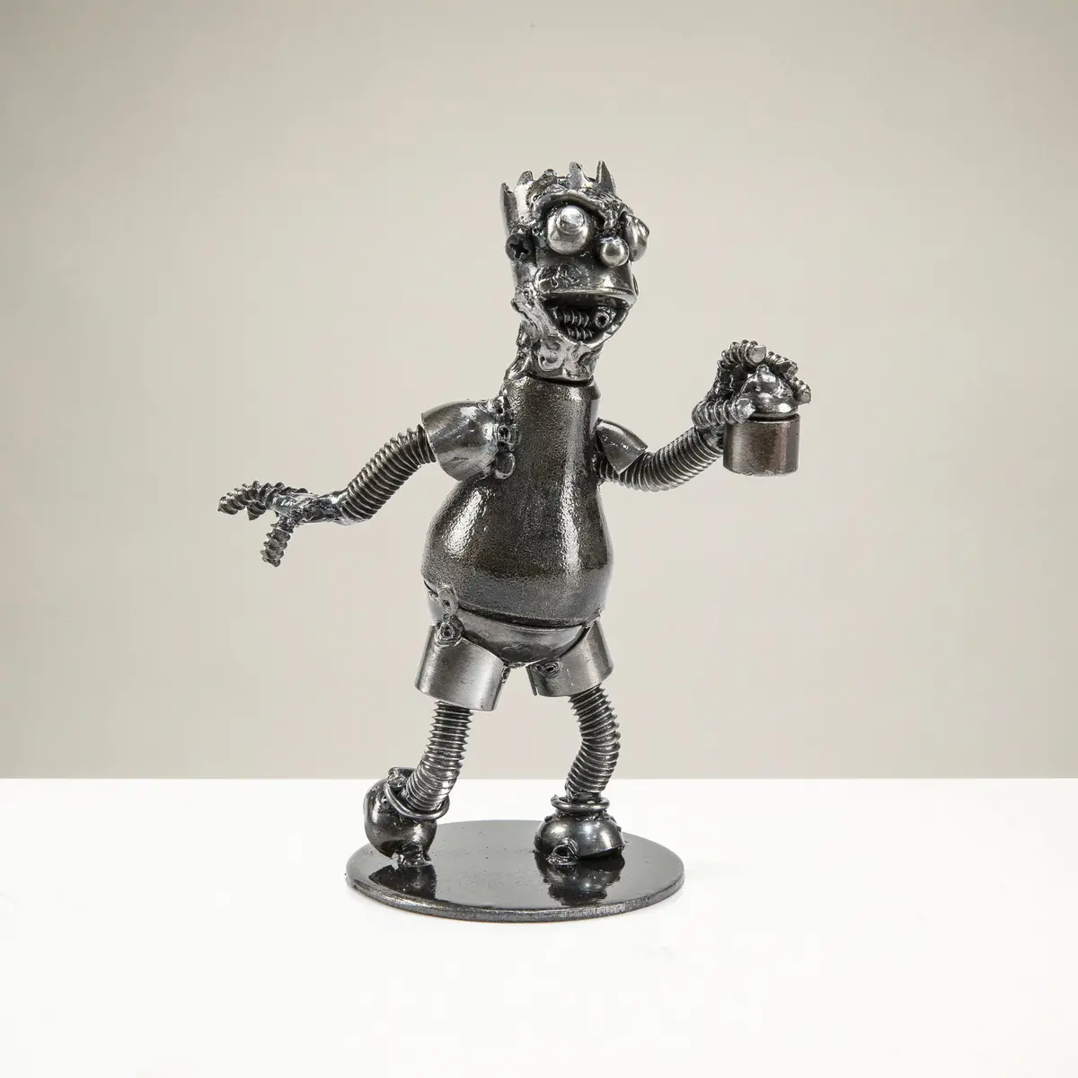 Bart Simpson Inspired Recycled Metal Sculpture 1