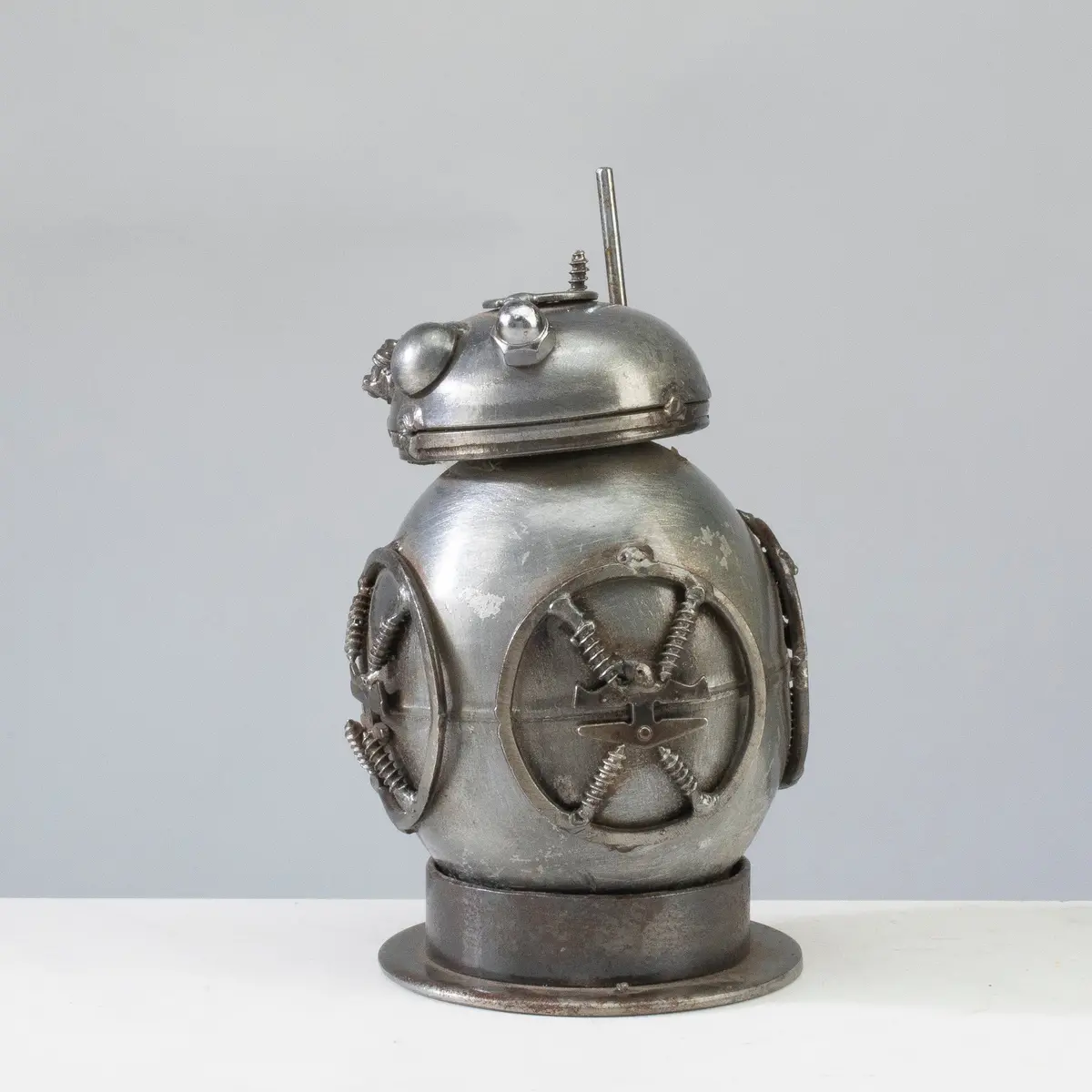 Bb8 Star Wars Inspired Recycled Metal Sculpture 1