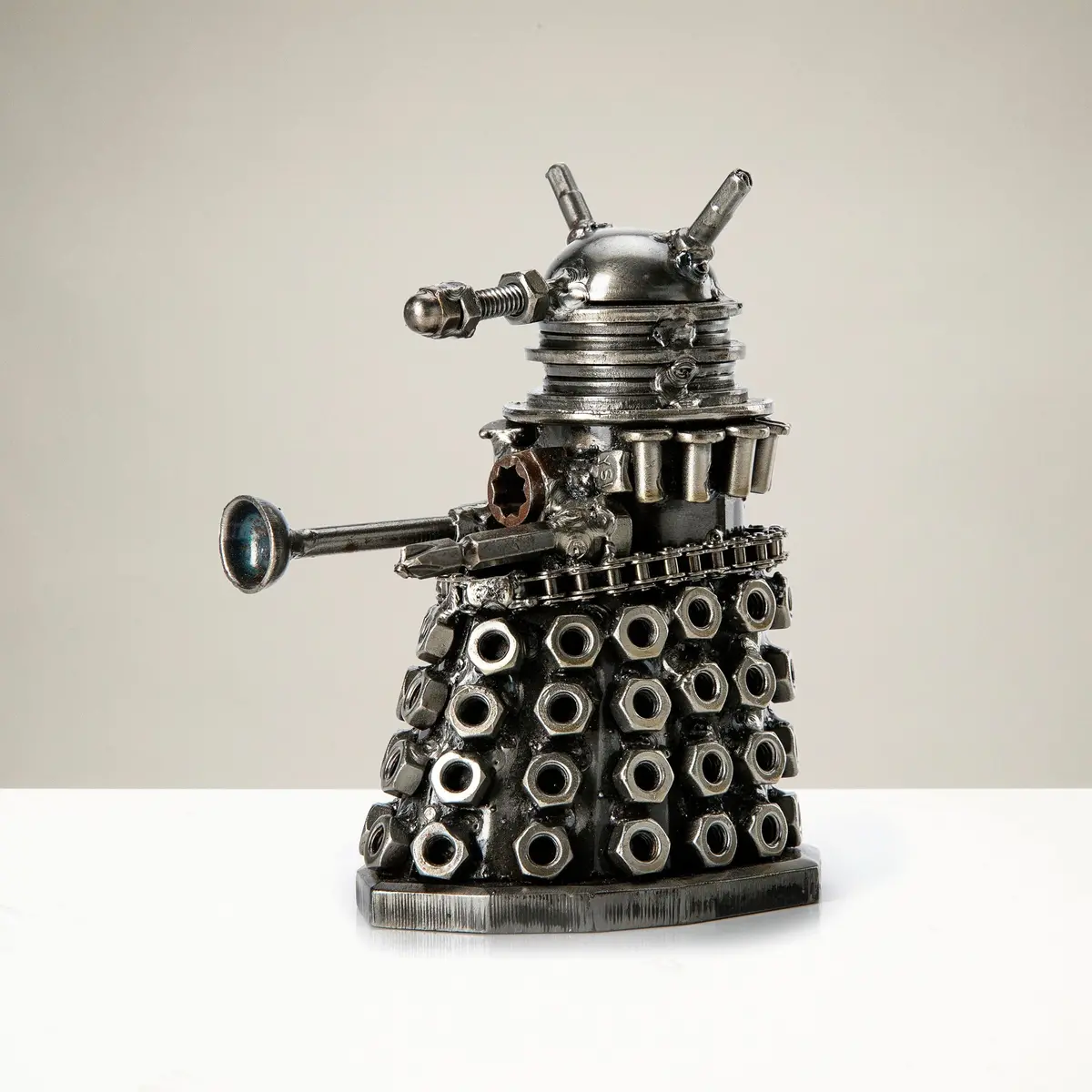 Dalek Inspired Recycled Metal Sculpture 1